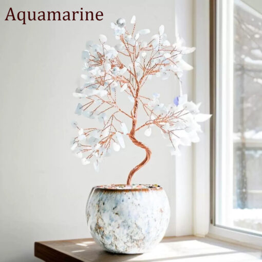 Feng Shui Natural Crystal Money Tree for Home Decor - Image 3