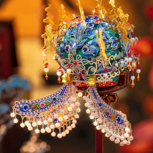 Empress Xiaoduan-inspired Metal Filigree Phoenix Coronet - Artisanal Birthday Gift with Ming Dynasty Legacy - Image 2