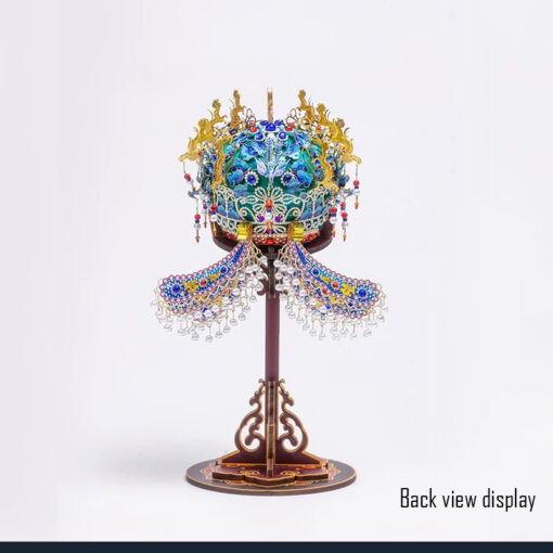 Empress Xiaoduan-inspired Metal Filigree Phoenix Coronet - Artisanal Birthday Gift with Ming Dynasty Legacy - Image 5