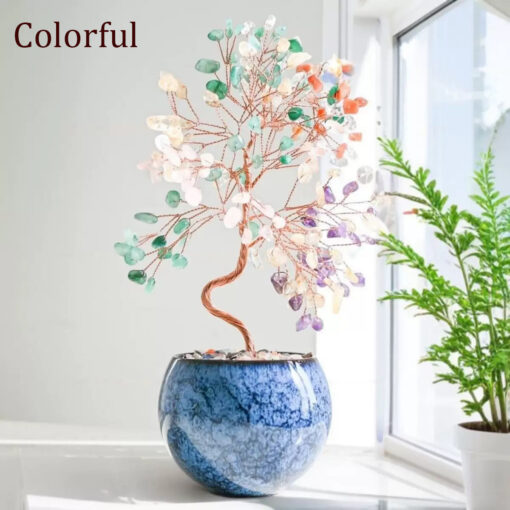 Feng Shui Natural Crystal Money Tree for Home Decor - Image 6